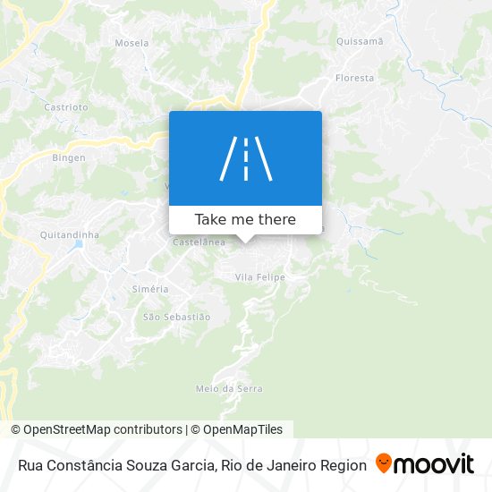 Mapa Rua Constância Souza Garcia