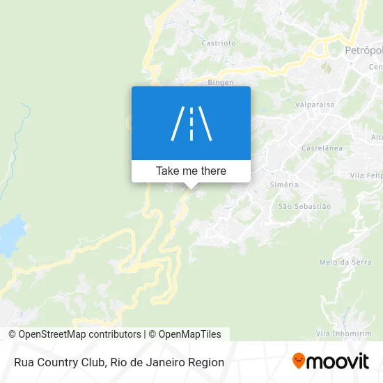 Rua Country Club map