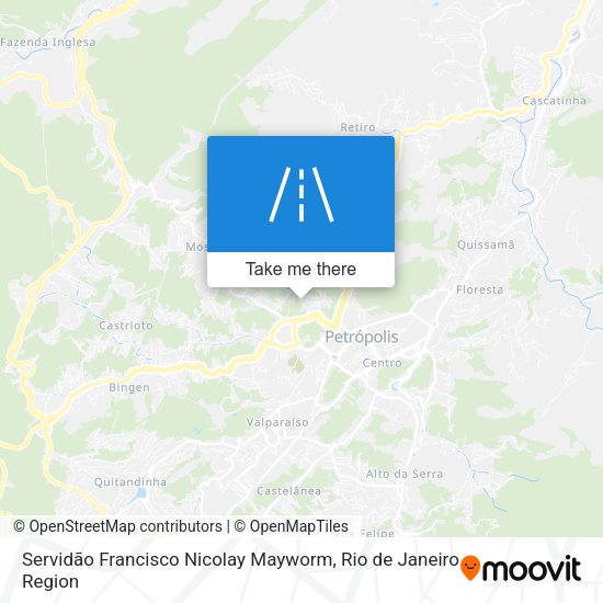 Servidão Francisco Nicolay Mayworm map