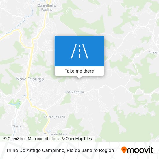 Trilho Do Antigo Campinho map