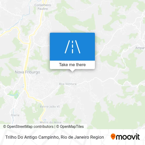 Trilho Do Antigo Campinho map