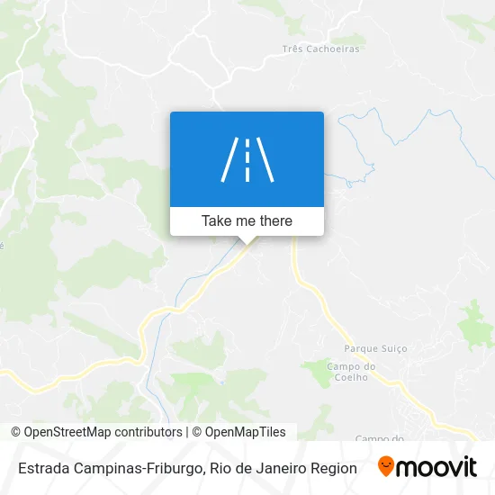 Estrada Campinas-Friburgo map