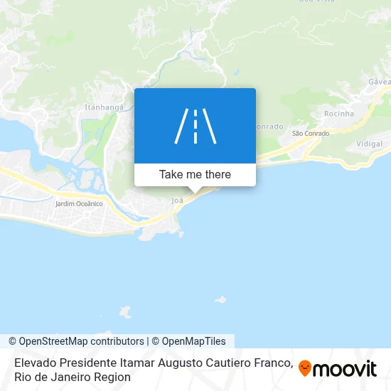 Elevado Presidente Itamar Augusto Cautiero Franco map