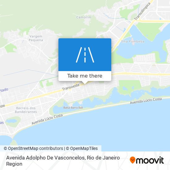 Mapa Avenida Adolpho De Vasconcelos