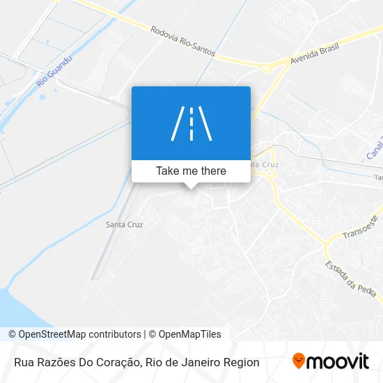Rua Razões Do Coração map