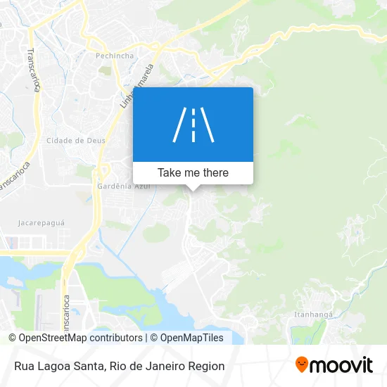 Rua Lagoa Santa map