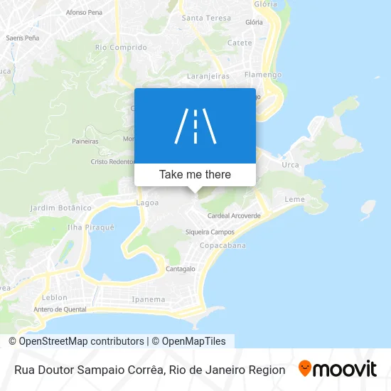 Rua Doutor Sampaio Corrêa map