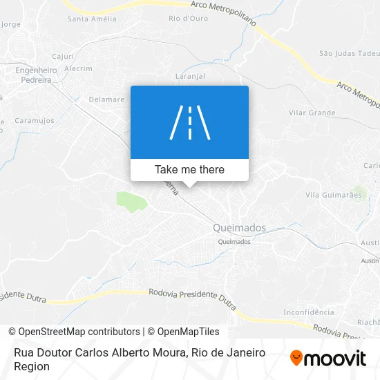 Rua Doutor Carlos Alberto Moura map