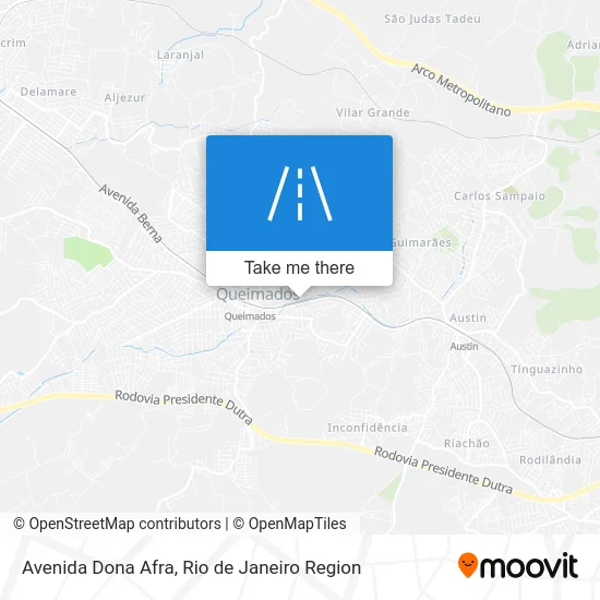 Avenida Dona Afra map