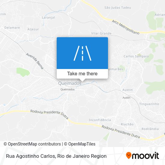 Rua Agostinho Carlos map