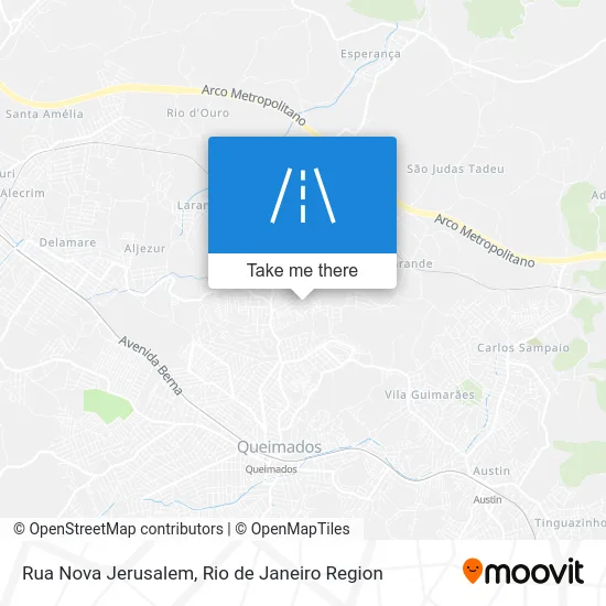 Rua Nova Jerusalem map