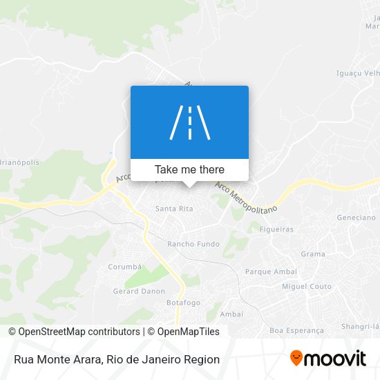 Rua Monte Arara map