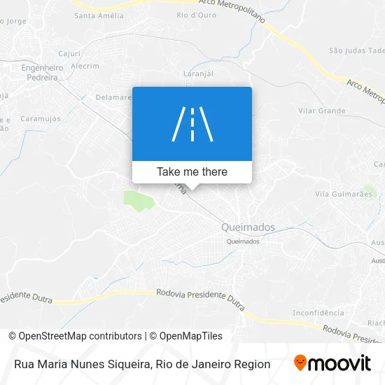 Mapa Rua Maria Nunes Siqueira
