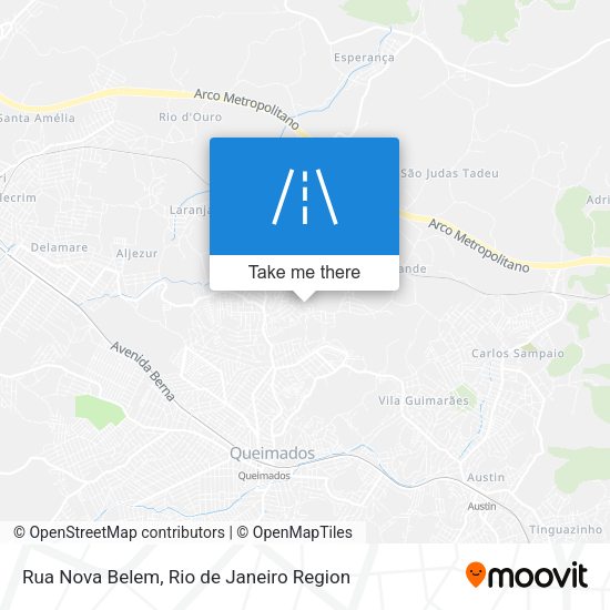Rua Nova Belem map