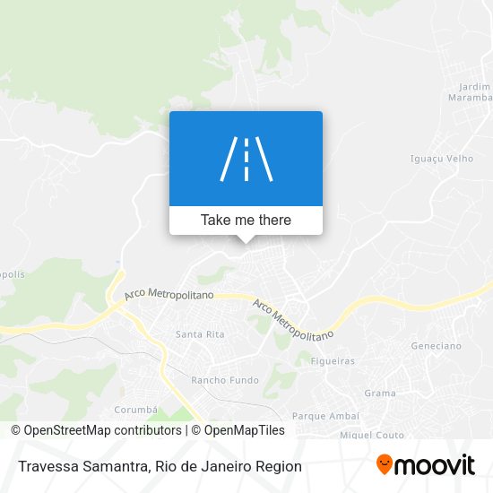 Travessa Samantra map