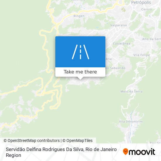 Servidão Delfina Rodrigues Da Silva map