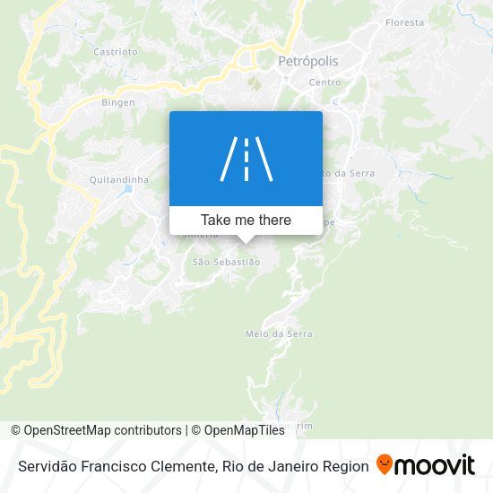 Servidão Francisco Clemente map