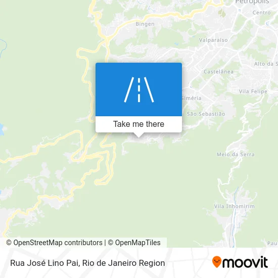 Rua José Lino Pai map
