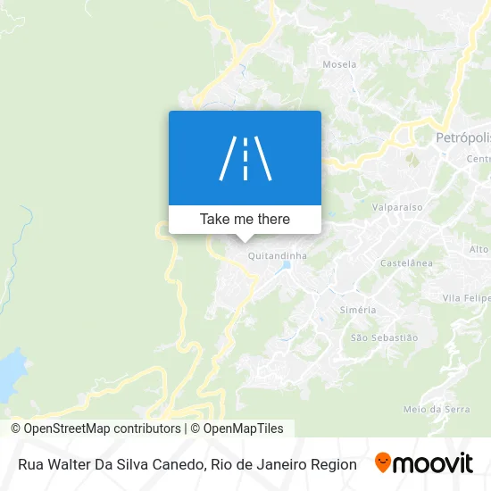 Rua Walter Da Silva Canedo map