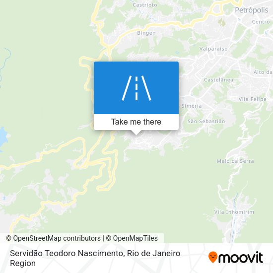 Servidão Teodoro Nascimento map