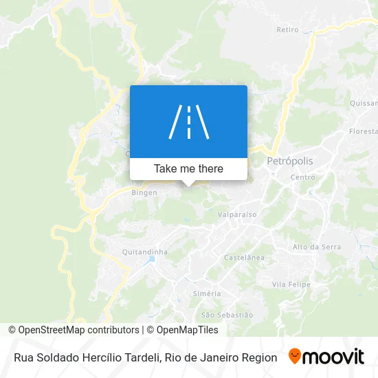 Rua Soldado Hercílio Tardeli map