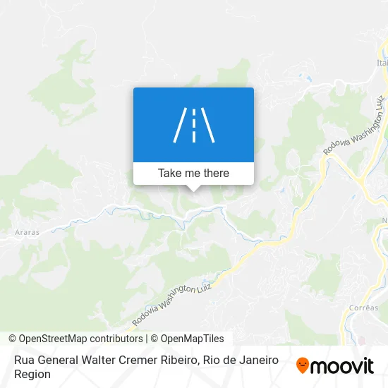 Rua General Walter Cremer Ribeiro map