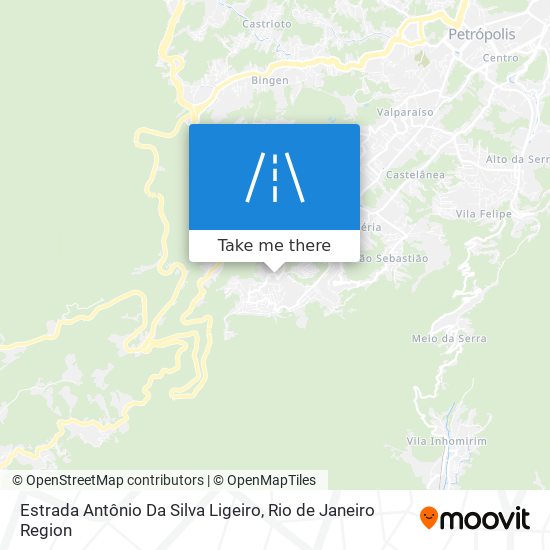 Estrada Antônio Da Silva Ligeiro map