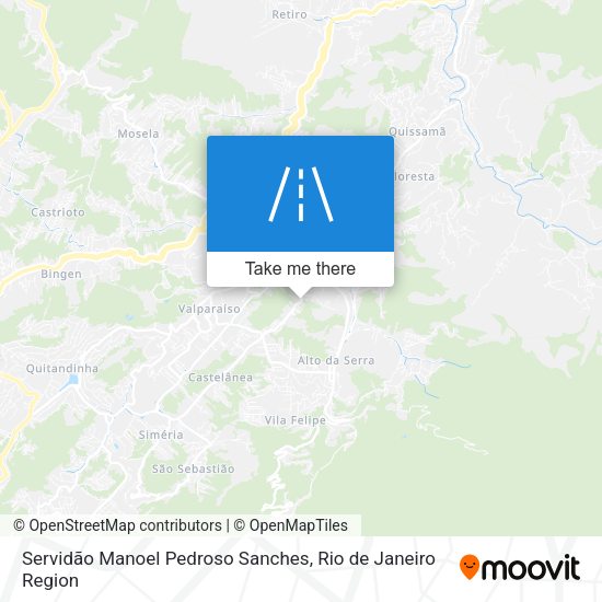 Servidão Manoel Pedroso Sanches map