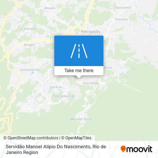 Servidão Manoel Alípio Do Nascimento map