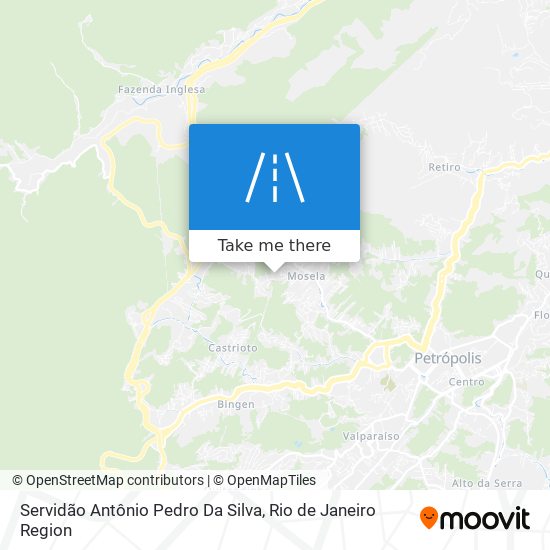 Servidão Antônio Pedro Da Silva map