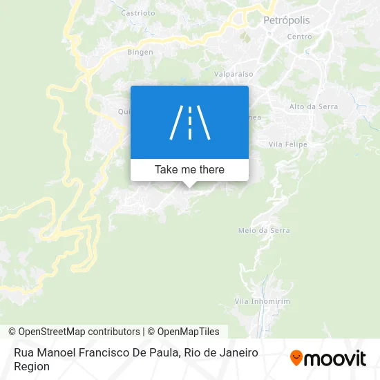 Rua Manoel Francisco De Paula map