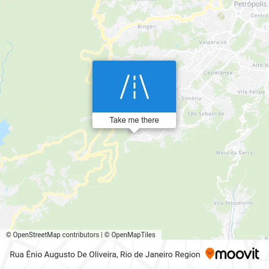 Rua Ênio Augusto De Oliveira map