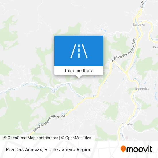 Rua Das Acácias map