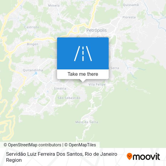 Servidão Luiz Ferreira Dos Santos map