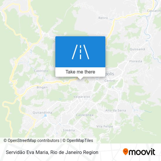 Servidão Eva Maria map