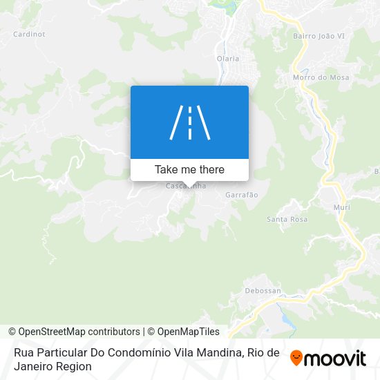 Rua Particular Do Condomínio Vila Mandina map