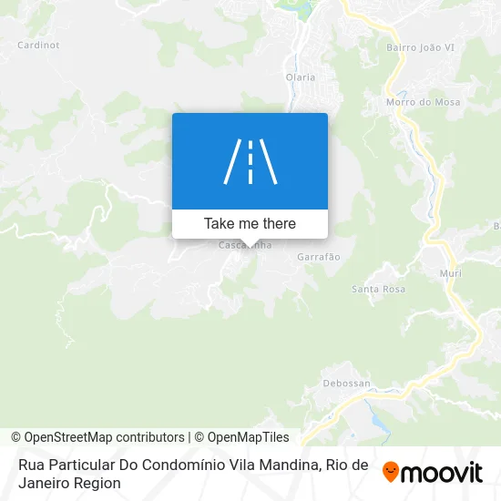 Rua Particular Do Condomínio Vila Mandina map