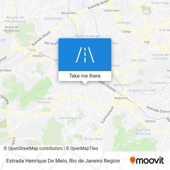 Estrada Henrique De Melo map