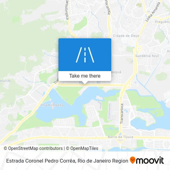 Estrada Coronel Pedro Corrêa map