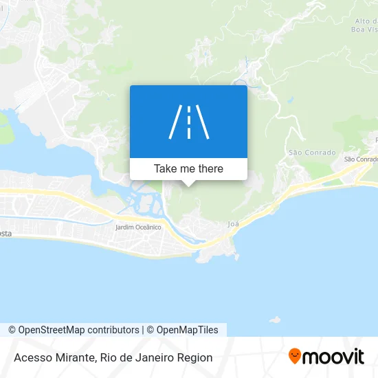Acesso Mirante map