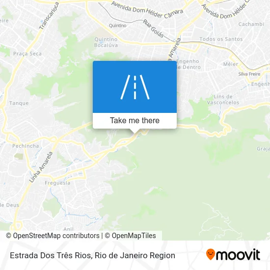 Estrada Dos Três Rios map