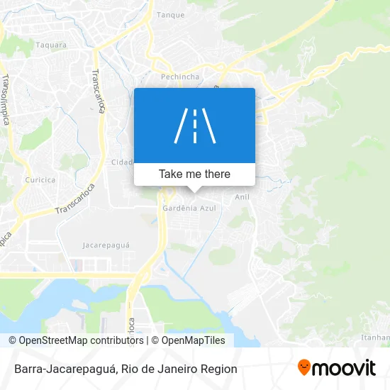 Barra-Jacarepaguá map