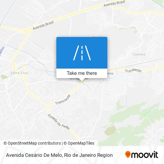 Mapa Avenida Cesário De Melo