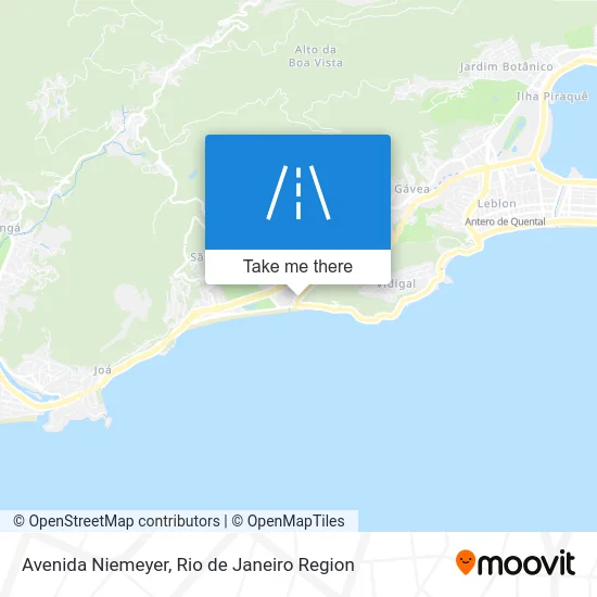 Avenida Niemeyer map