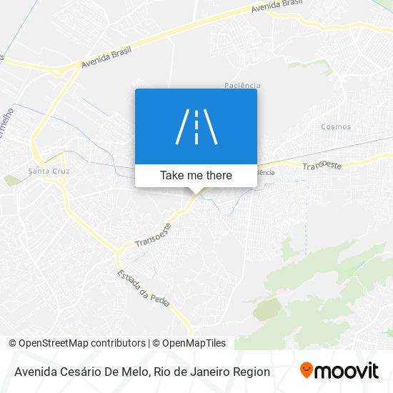 Mapa Avenida Cesário De Melo