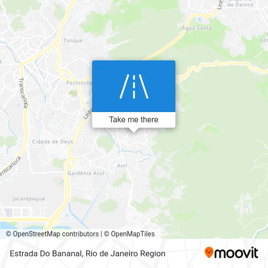 Estrada Do Bananal map