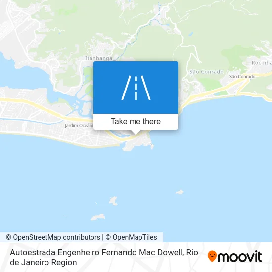 Autoestrada Engenheiro Fernando Mac Dowell map