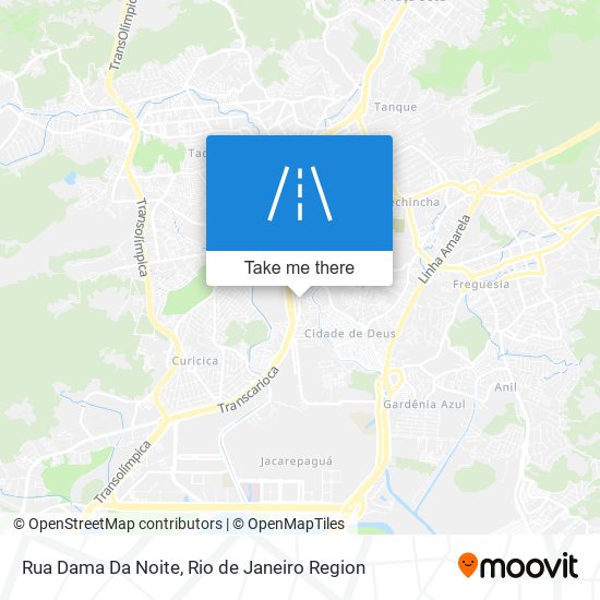 Mapa Rua Dama Da Noite