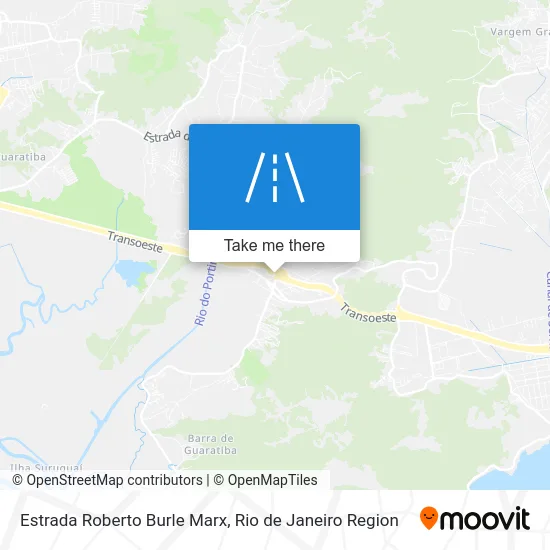 Estrada Roberto Burle Marx map