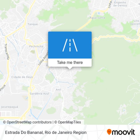 Estrada Do Bananal map